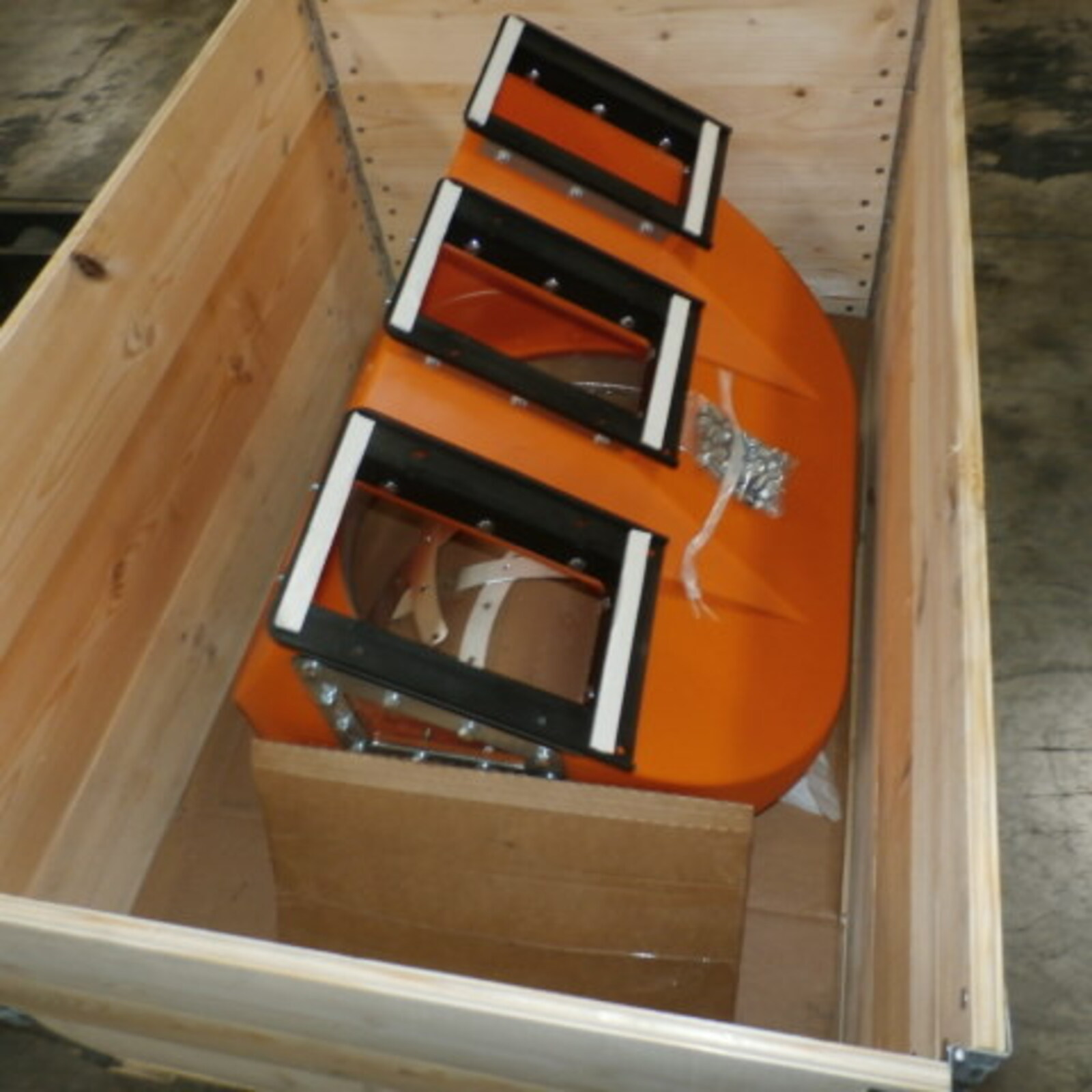 Kit triple boot 30deg 22" Plastic orange w/o collar